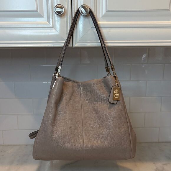 Coach Handbags - Coach Bag Purse Handbag Leather Madison Pebbled Phoebe Shoulder Bag Pocketbook